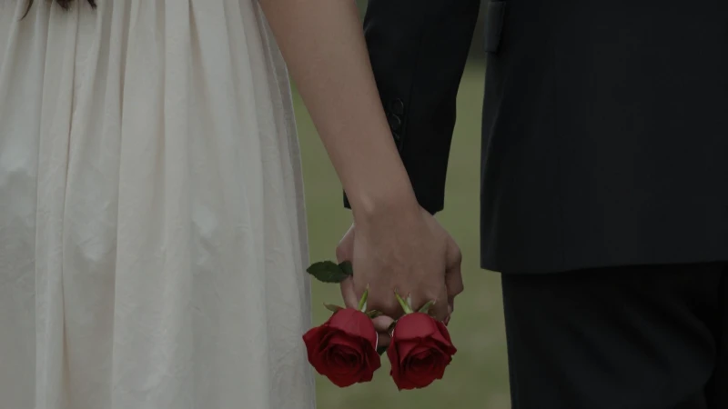 Amor, rosas rojas y luz cinematográfica