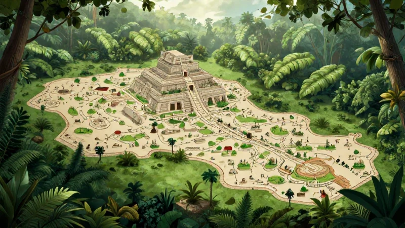 El mapa maya revela una civilización exuberante