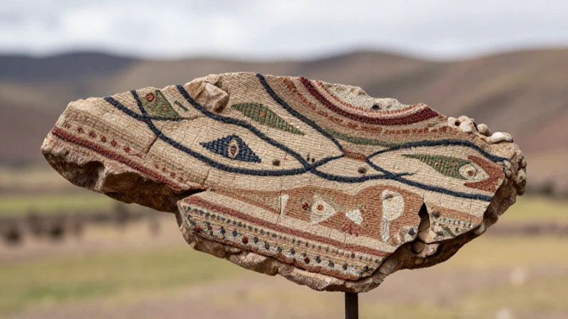 Dónde se ubica la Cultura Wari y cuáles son sus rasgos 7 Fragmento textil Wari con paisaje andino suave