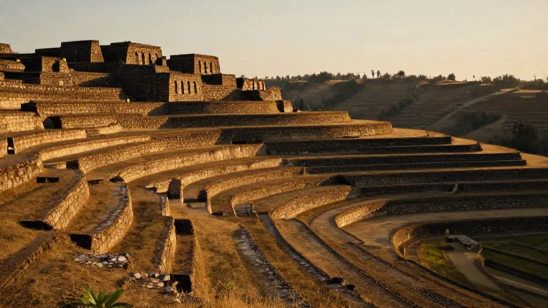 Dónde se ubica la Cultura Wari y cuáles son sus rasgos 5 Ruinas wari con luz cálida cinematográfica
