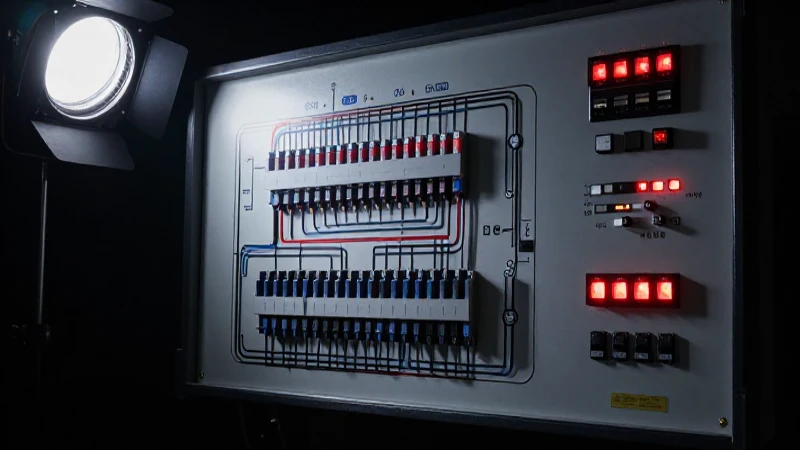 Iluminación escénica e instalación eléctrica compleja