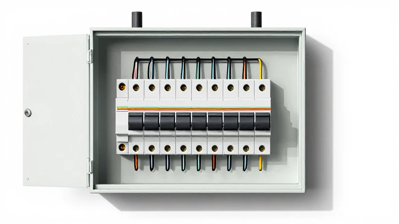 Ilustración técnica de luces y panel eléctrico