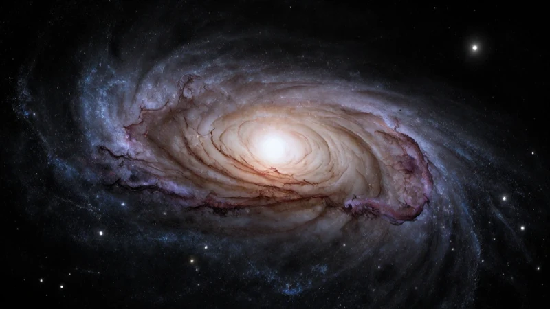 El Esquema del Universo: Una visión detallada del cosmos 4 Galaxia espiral dramática con polvo cósmico