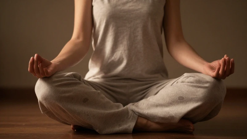 Meditación en lotos con luz cálida