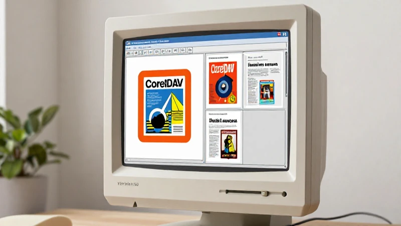 Cuáles son las versiones y características de Corel Draw 9 Ilustración retro con vibrantes colores y enfoque suave