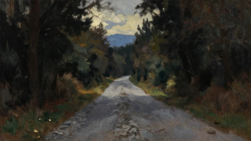 Pablo, carretera romana, claroscuro dramático
