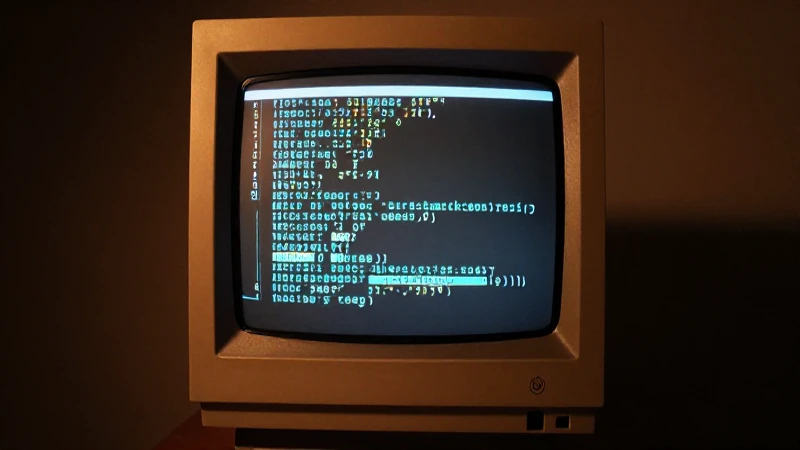 Cuál es la evolución de Visual Basic a lo largo de los años 4 Pantalla retro ilumina código antiguo